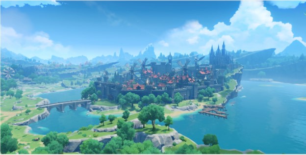 Overview of Mondstant the City of Wind. 
(Main Cover)
