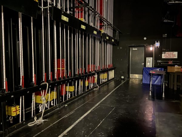 Backstage of Lowden at Las Vegas Academy of The Arts. 