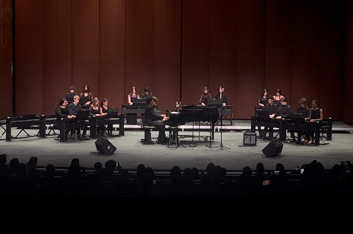 Piano major's first song of the concert.