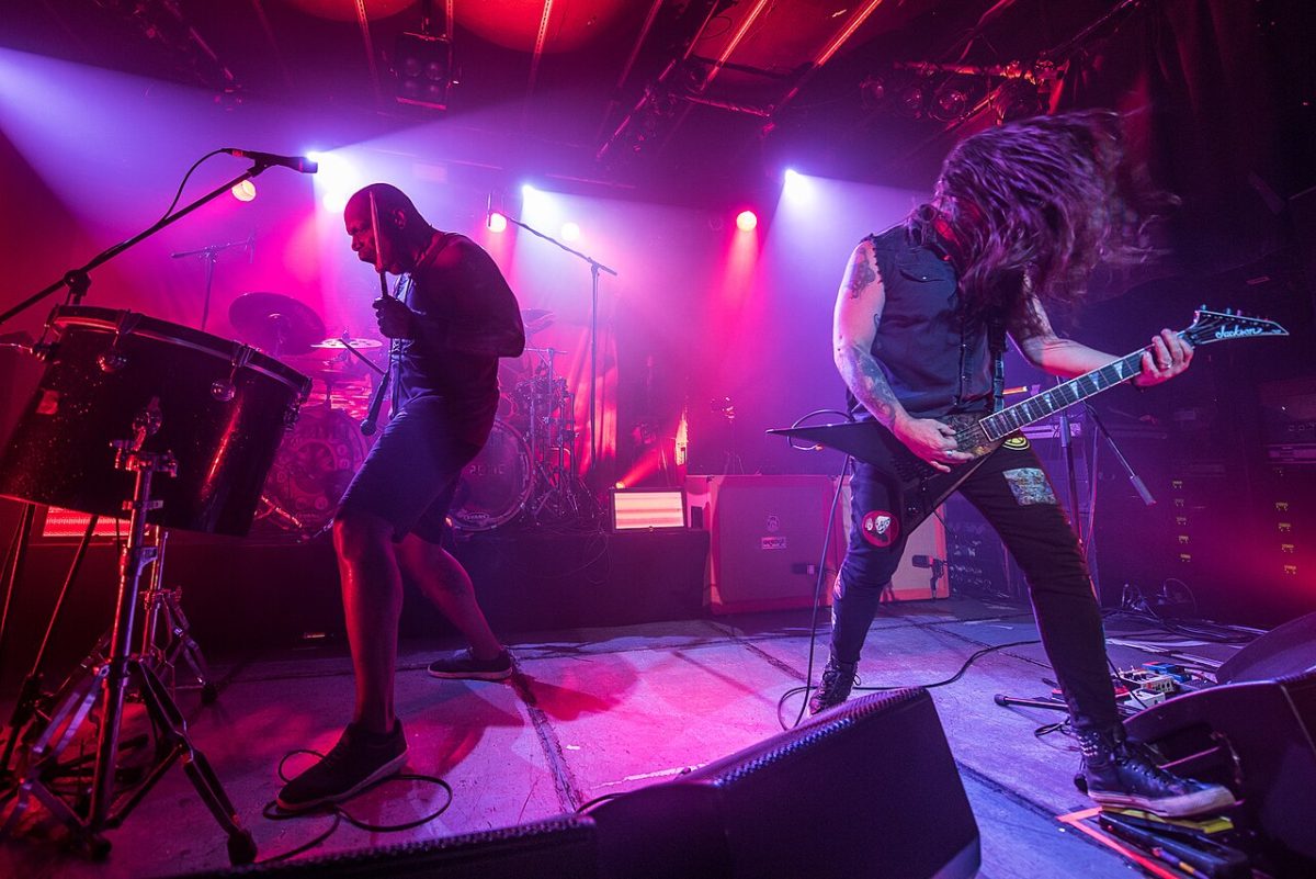 Photo of Sepultura performing. 