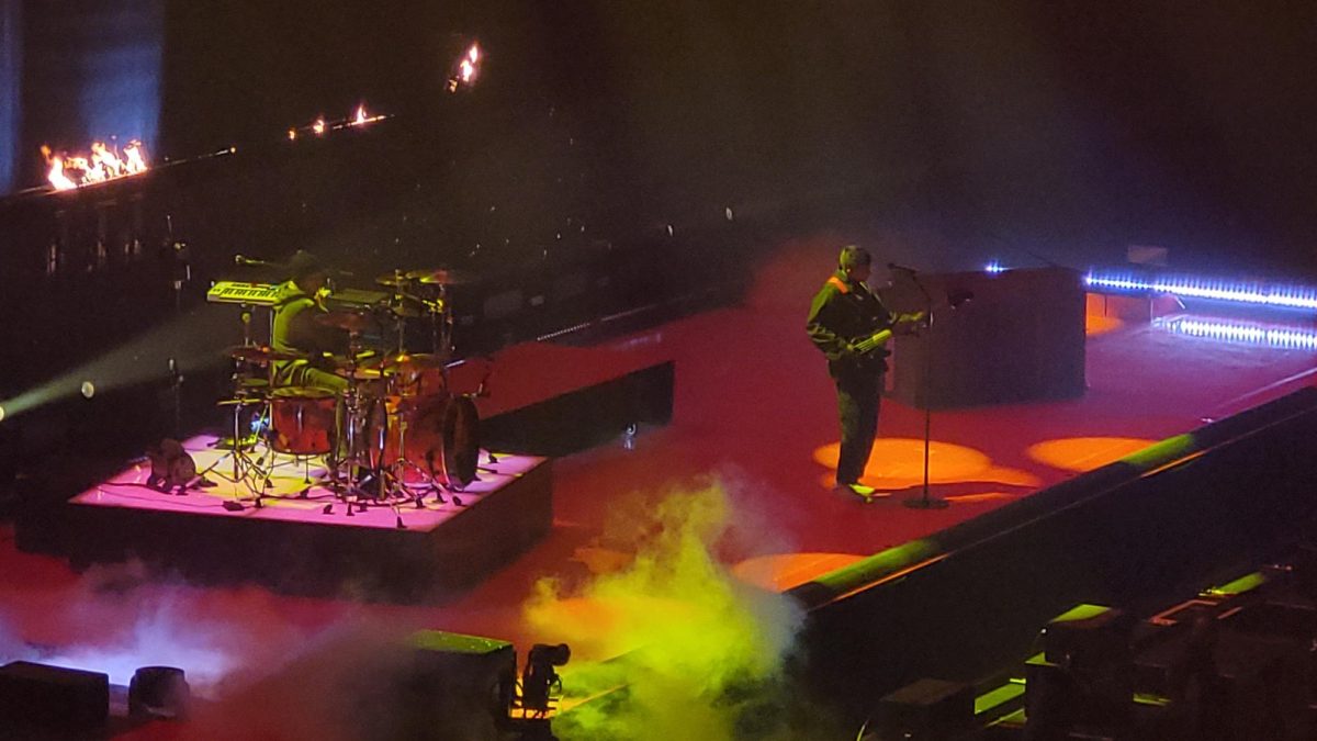 Tyler Joseph and Josh Dun on the stage together.

