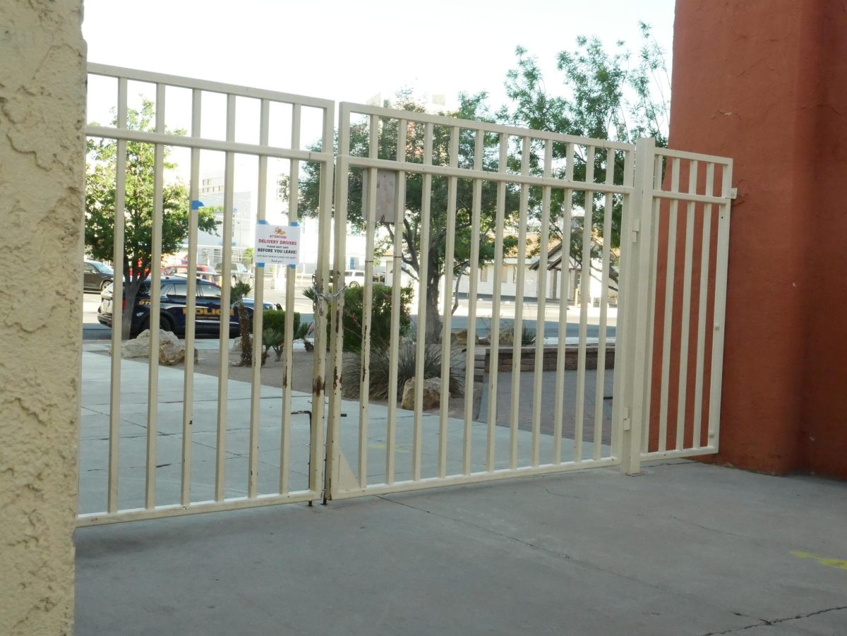 This gate has been on LVA’s campus for a while, intended to keep students on campus and other people off campus.