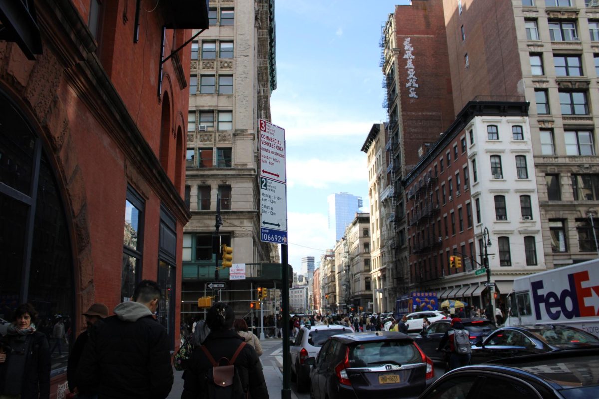 The crowded arteries of NY midday.