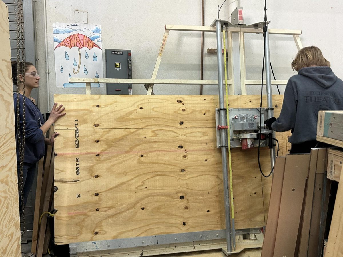With the help of LVA’s technical theater teacher and students, president Parker Toth got to work planning, measuring, and cutting pieces for the wood portion of the float
