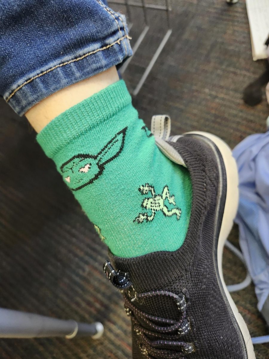 Socks with Grogu on them.
